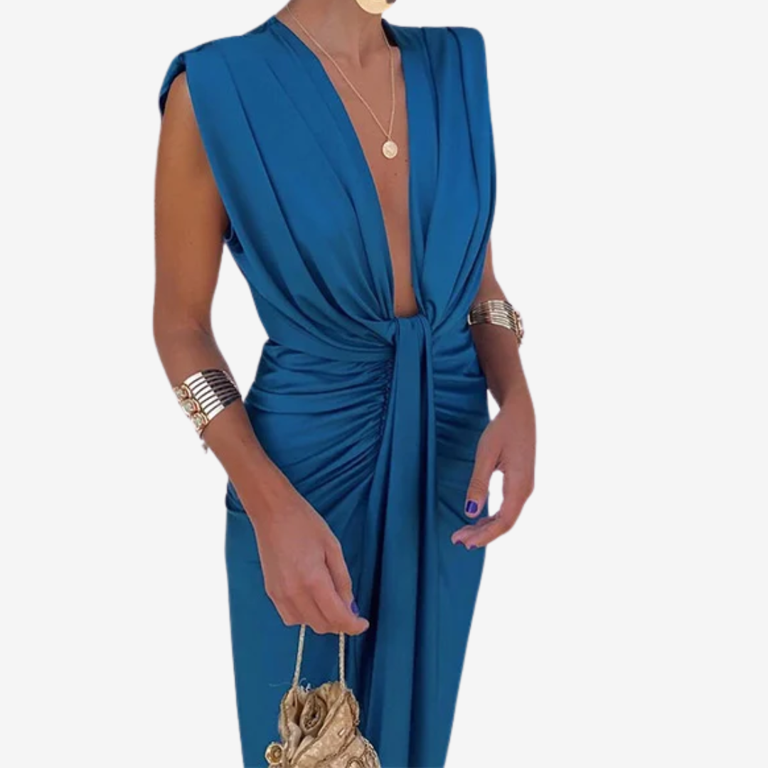 Astrid™ Draperet midikjole