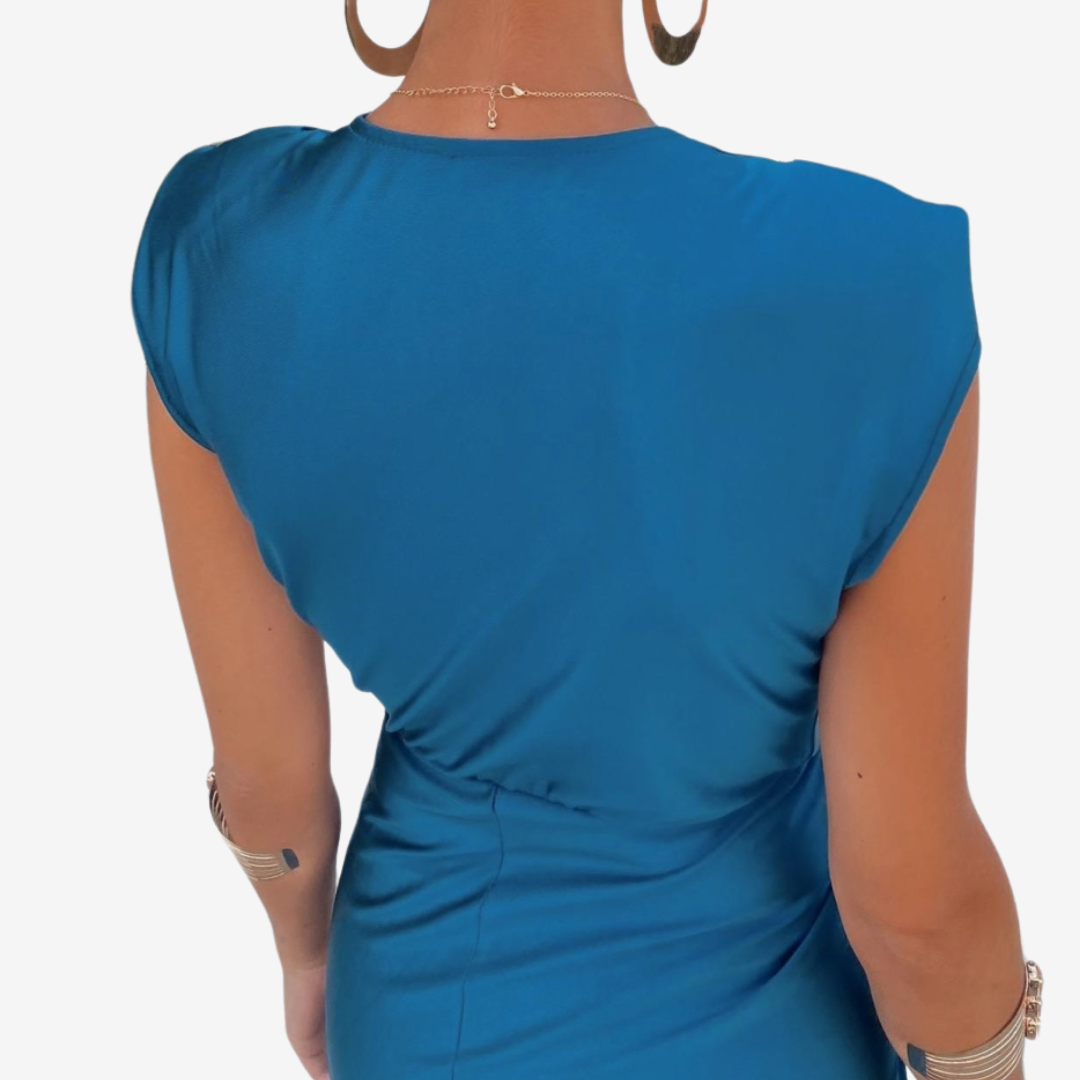 Astrid™ Draperet midikjole