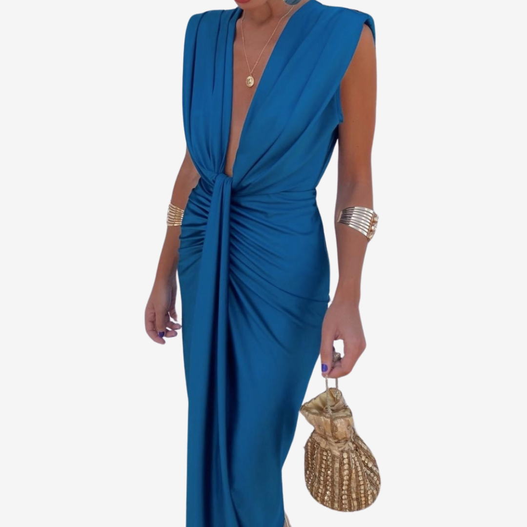 Astrid™ Draperet midikjole