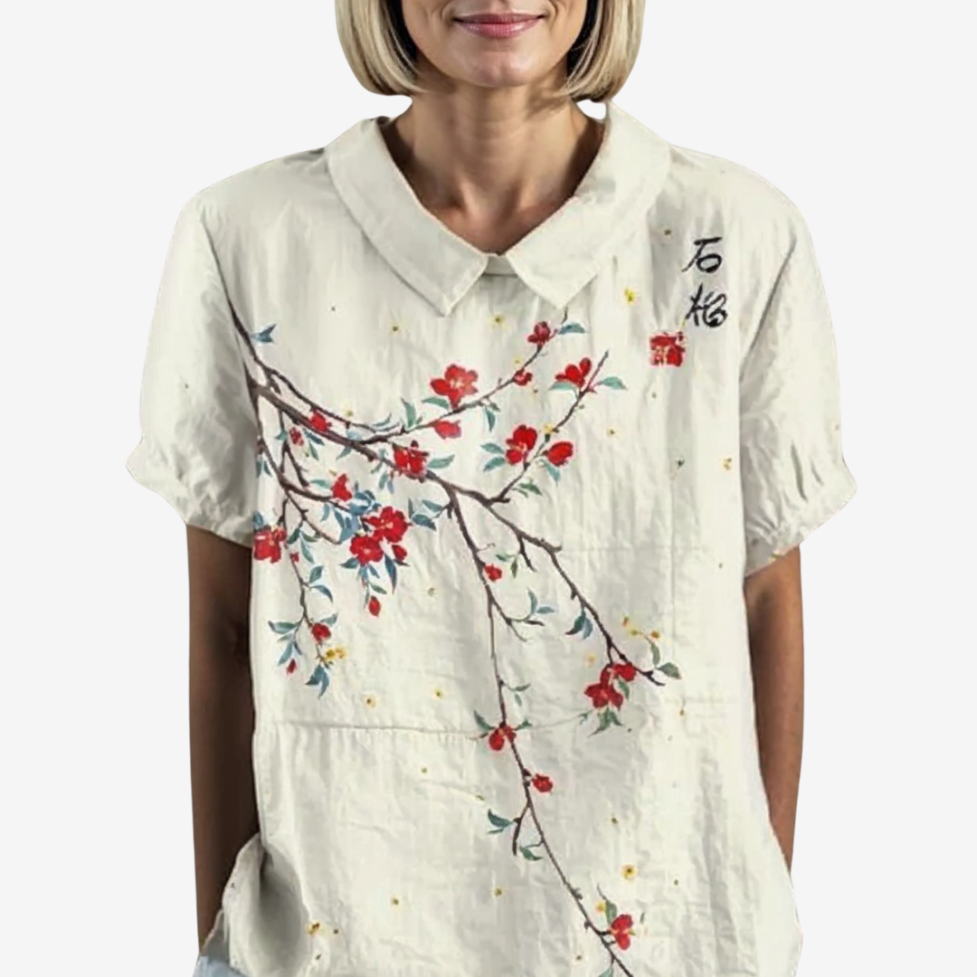 Amalie™ Vintage hørbluse
