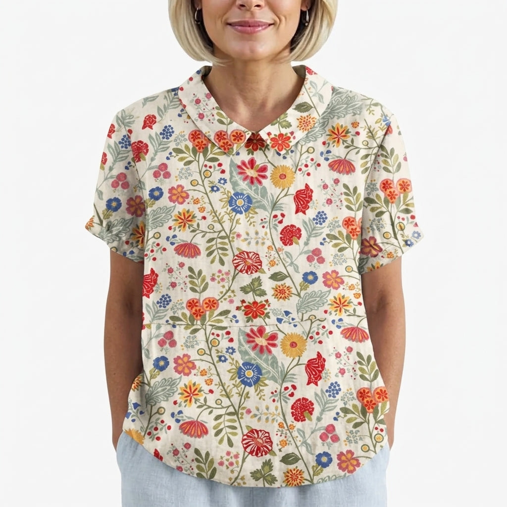 Amalie™ Vintage hørbluse