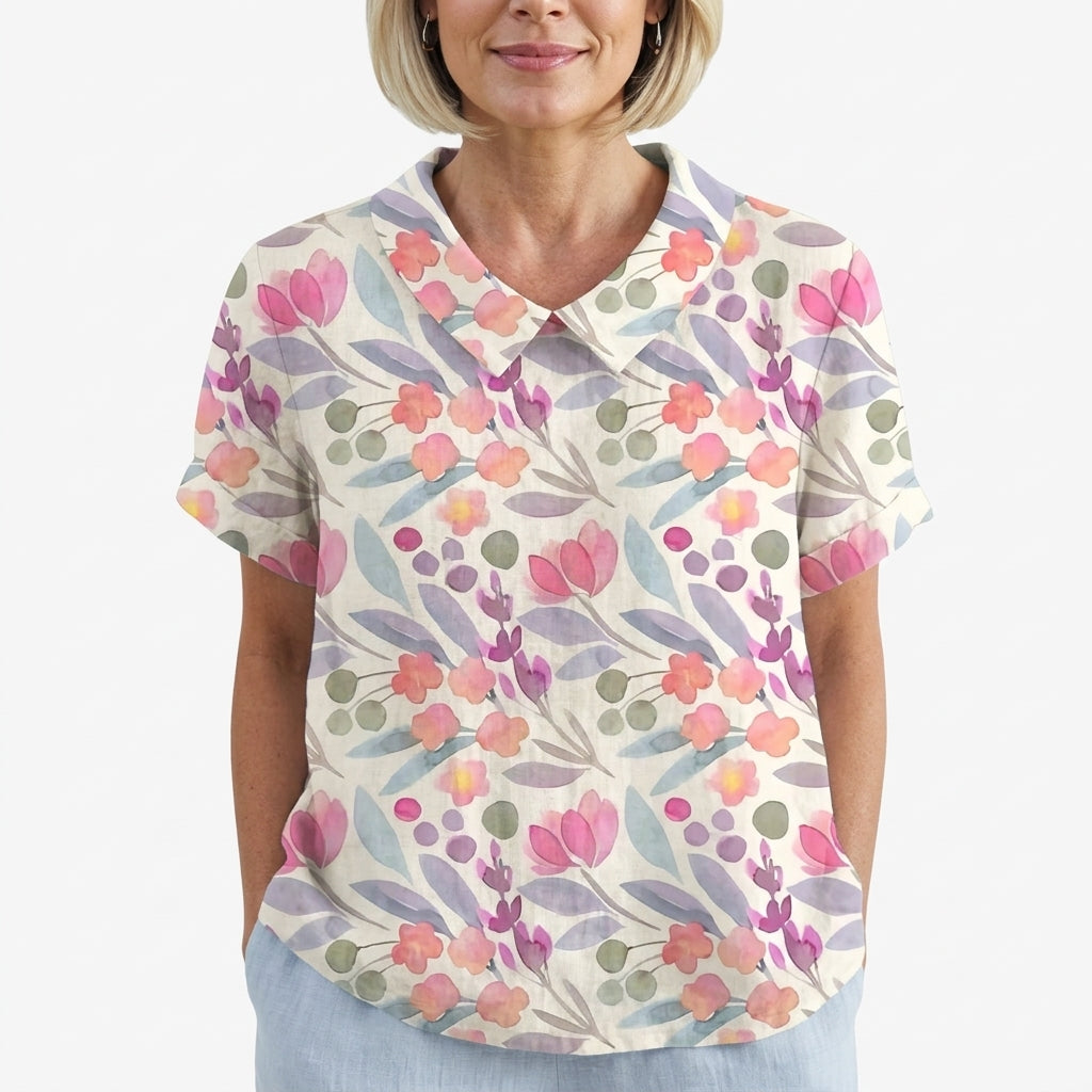 Amalie™ Vintage hørbluse