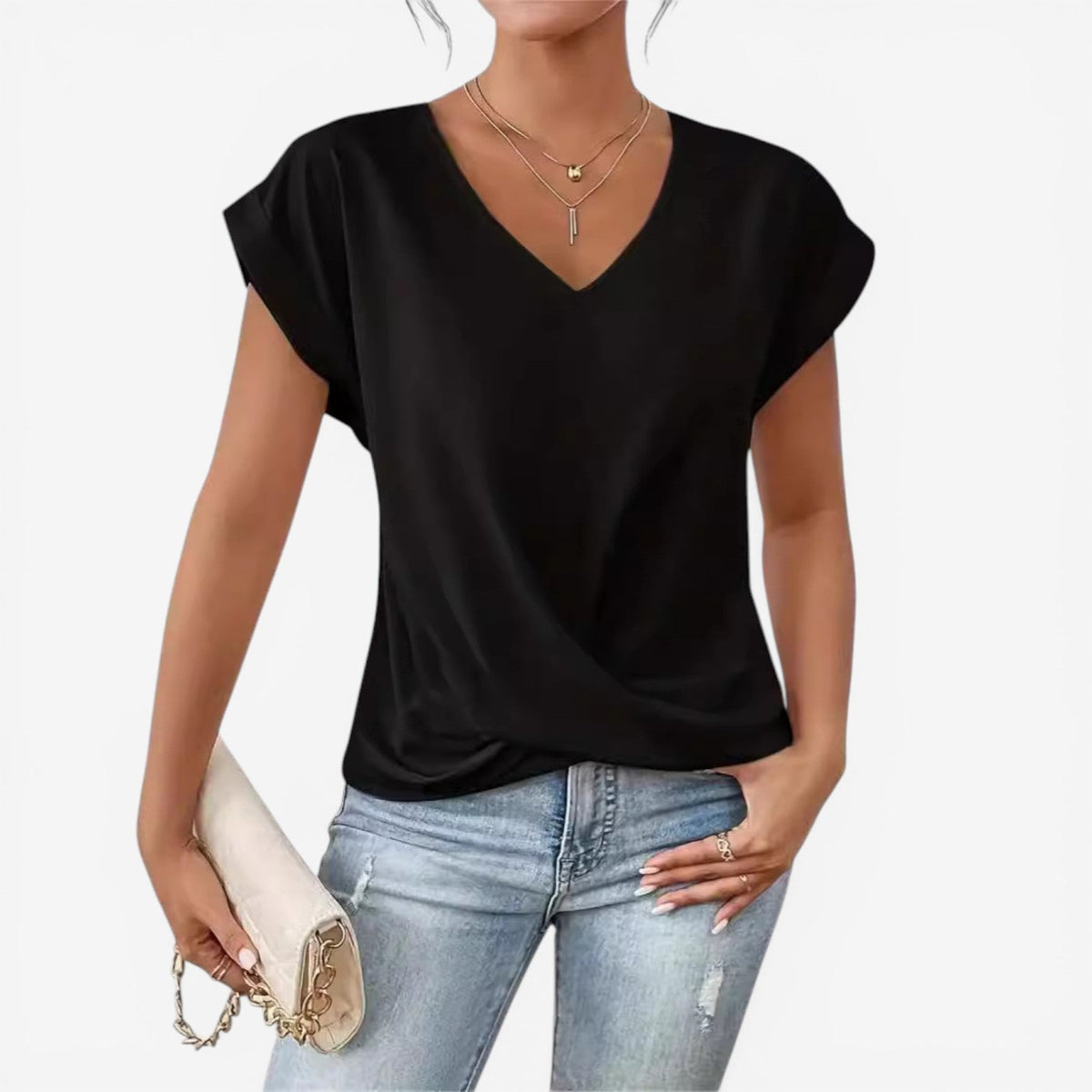 Adria™ Plisseret bluse