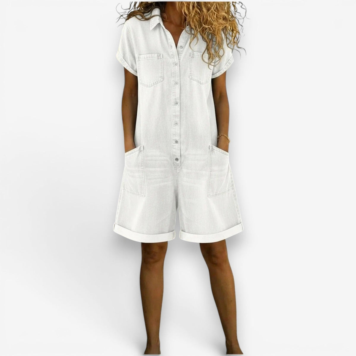Isabella™ Kort cowboy-jumpsuit