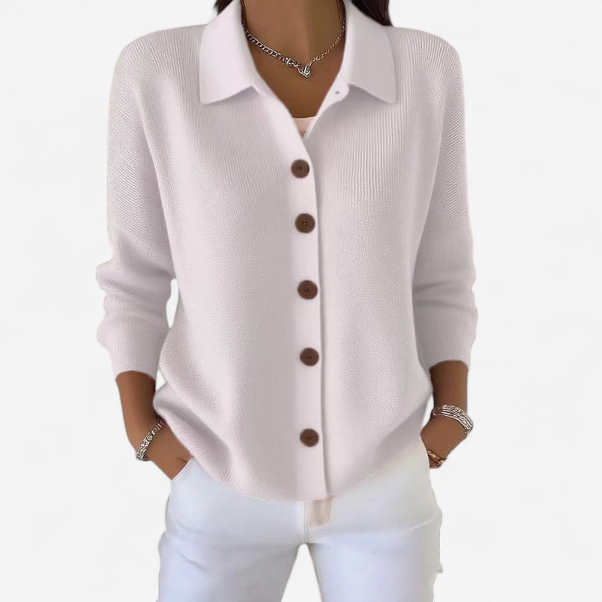 Adrienne™ Elegant blazer med knapper