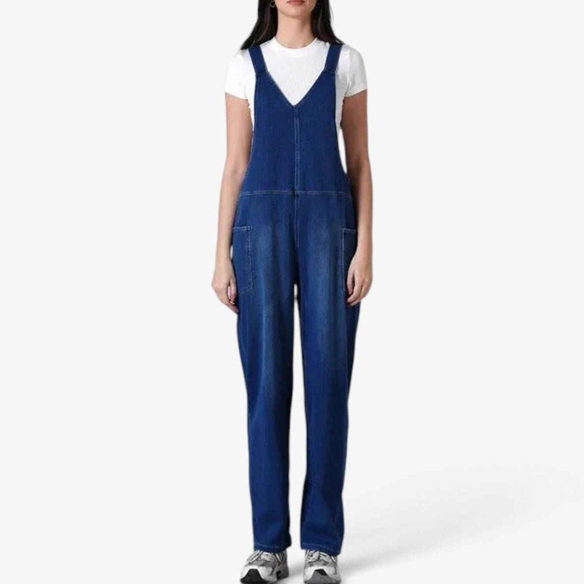 Zelah™ Denim overall med vide ben