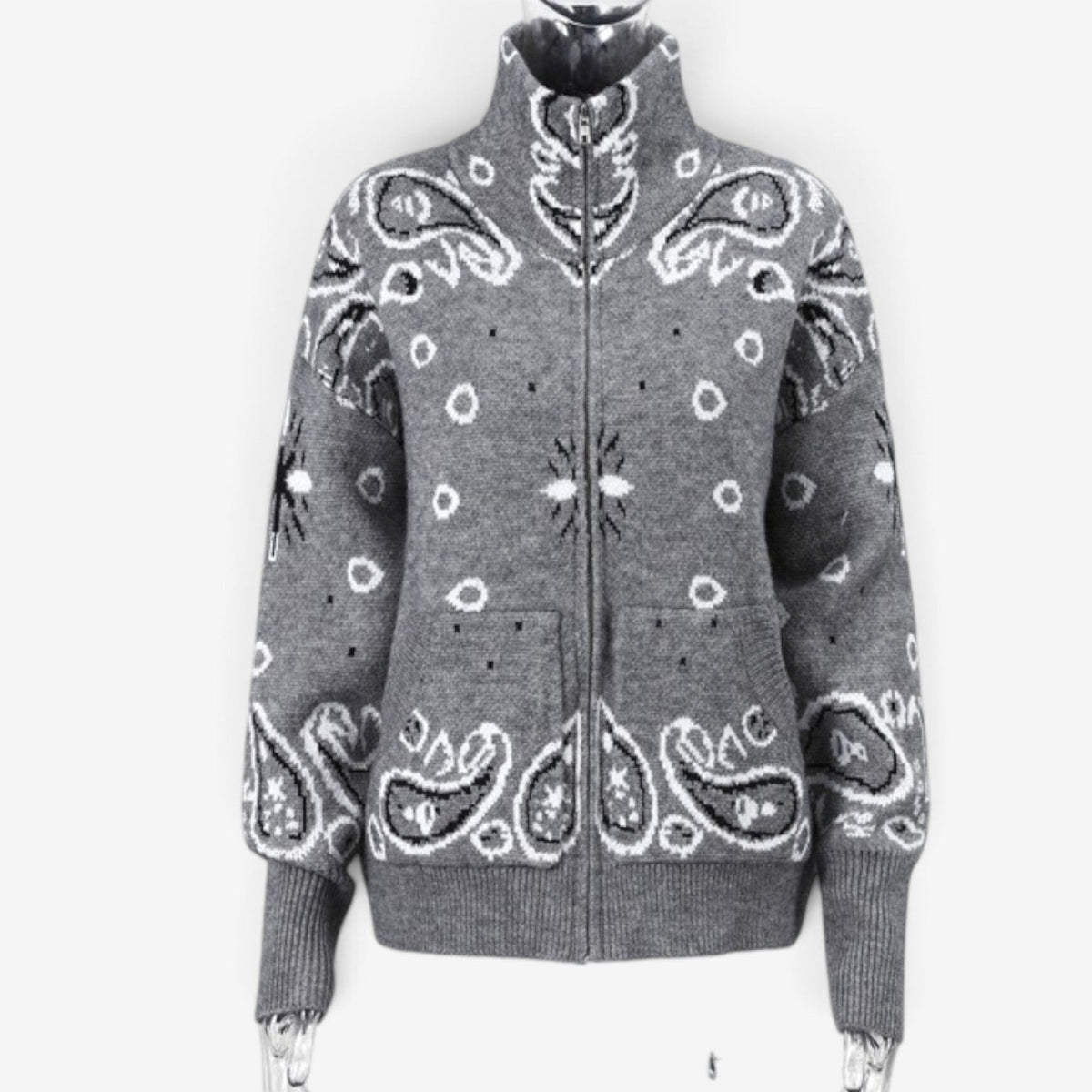 Nerissa™ Bandana strikket cardigan