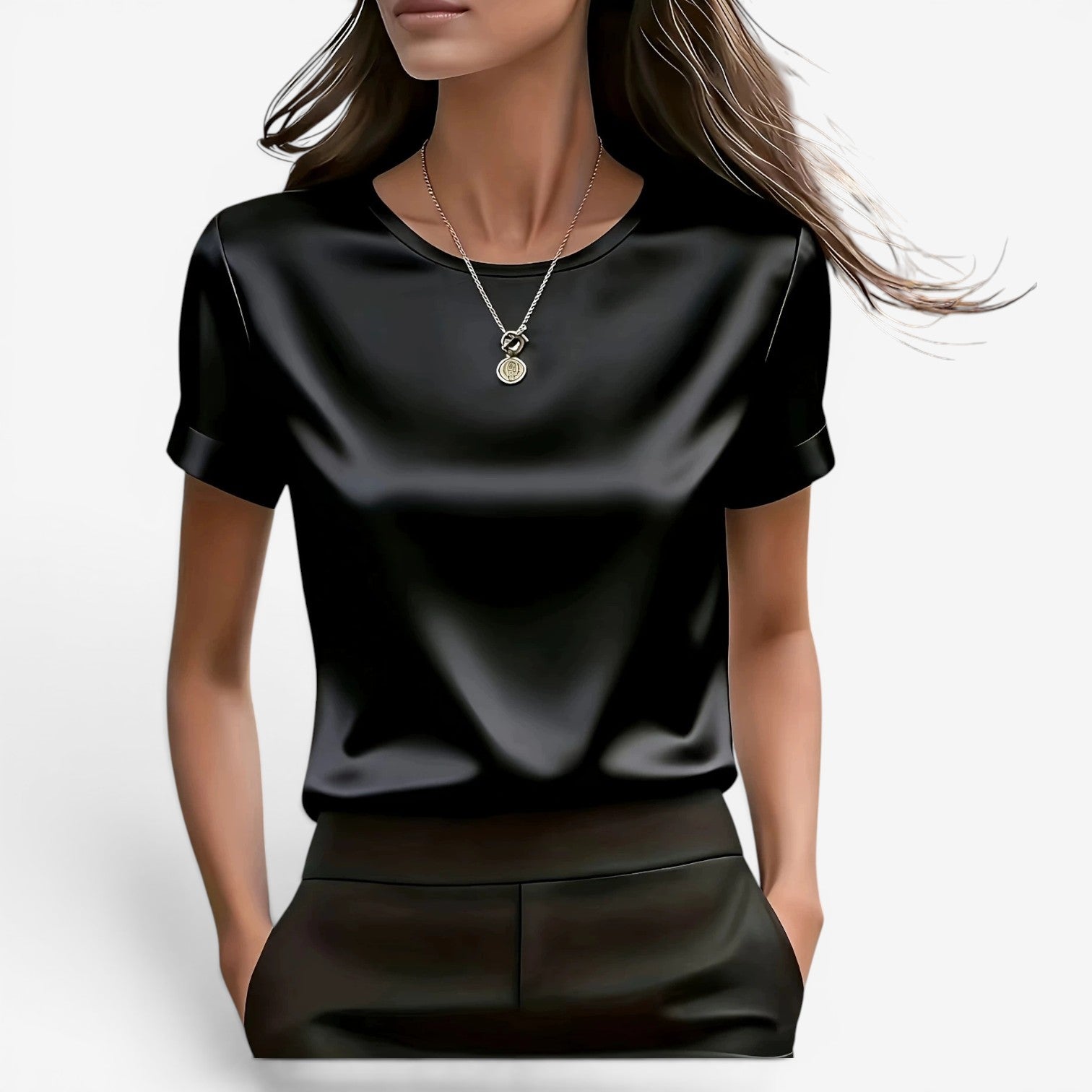 Adina™ Elegant satin-T-shirt