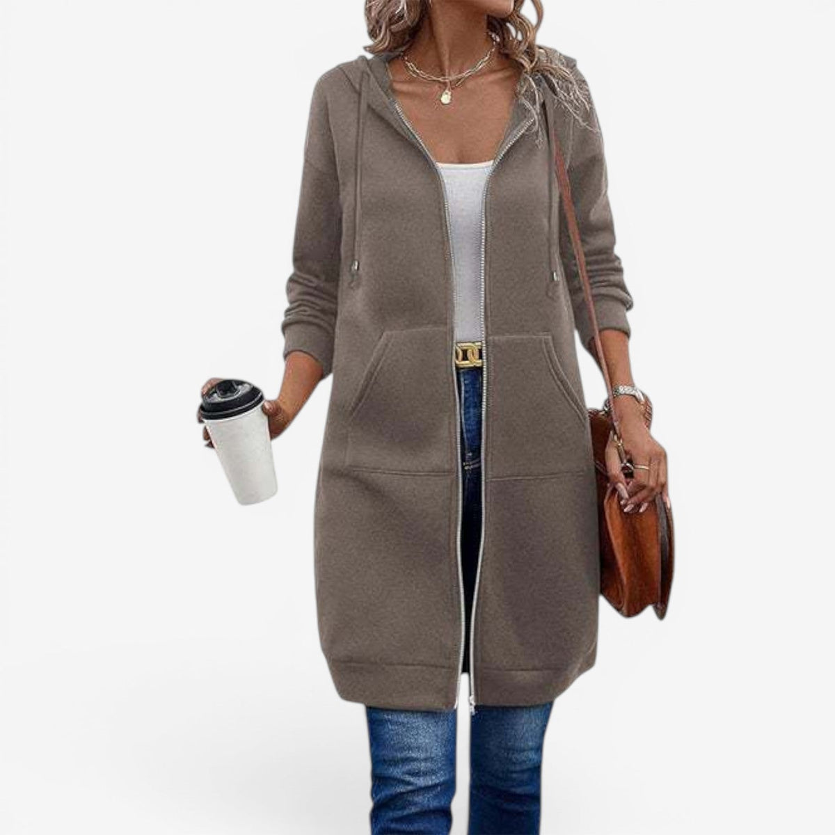 Cara™ Lang sweatshirtvest