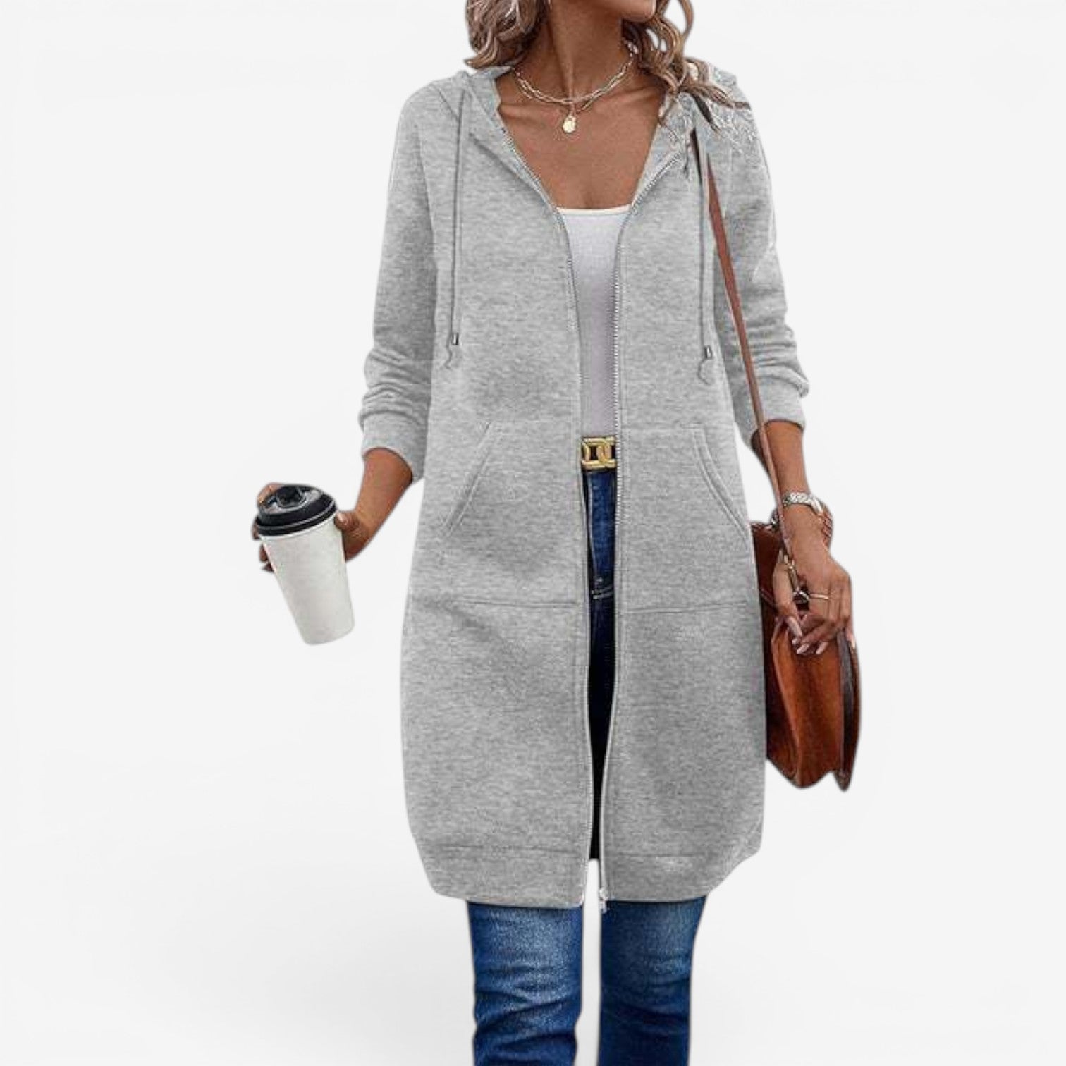 Cara™ Lang sweatshirtvest