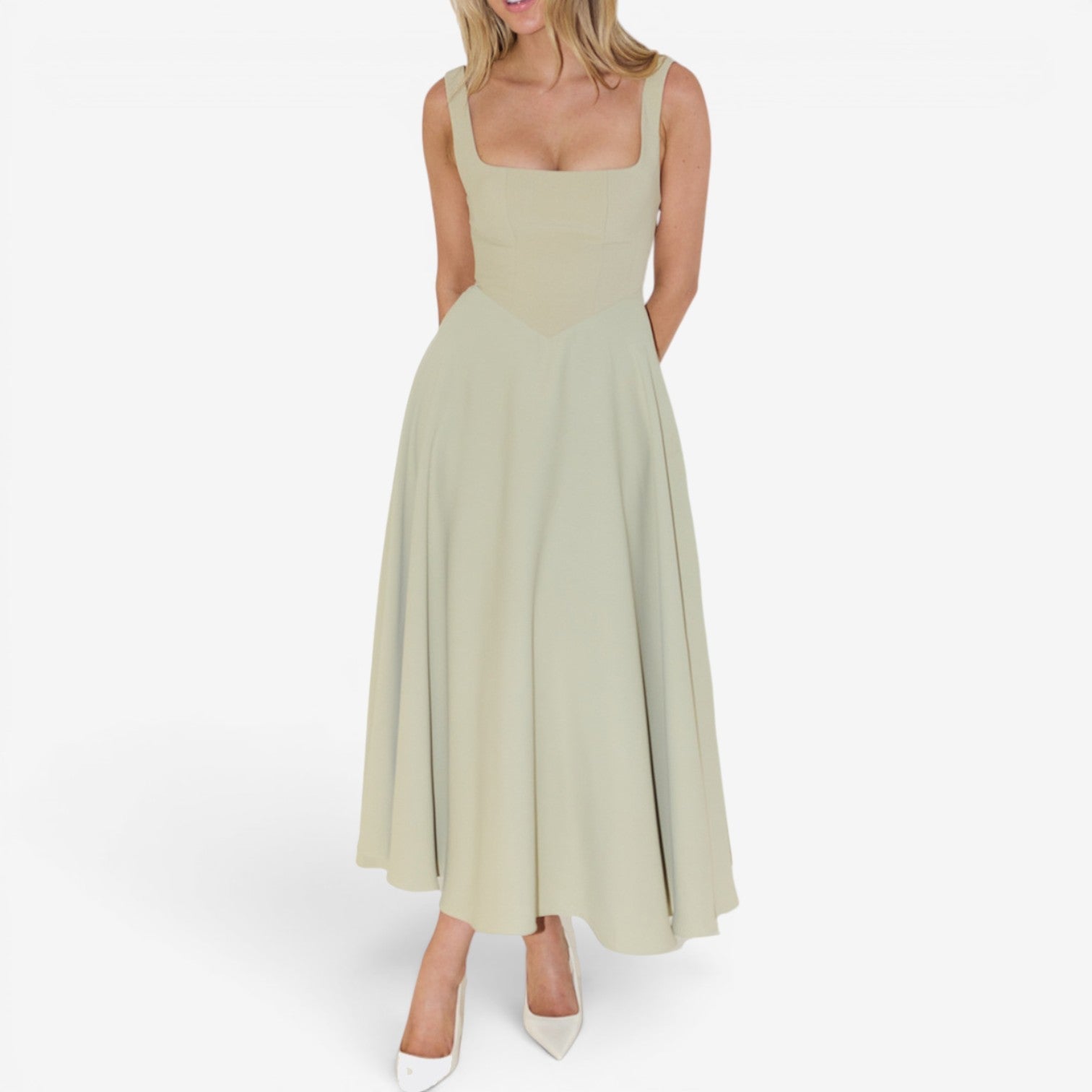 Louise™ Udsvingende midikjole
