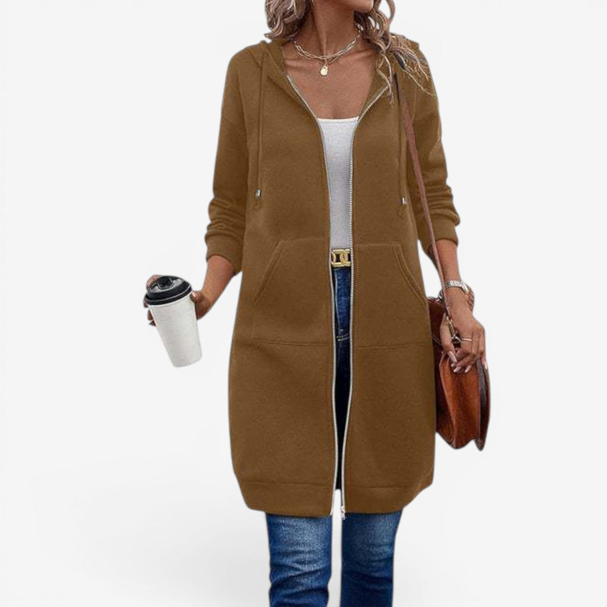 Cara™ Lang sweatshirtvest