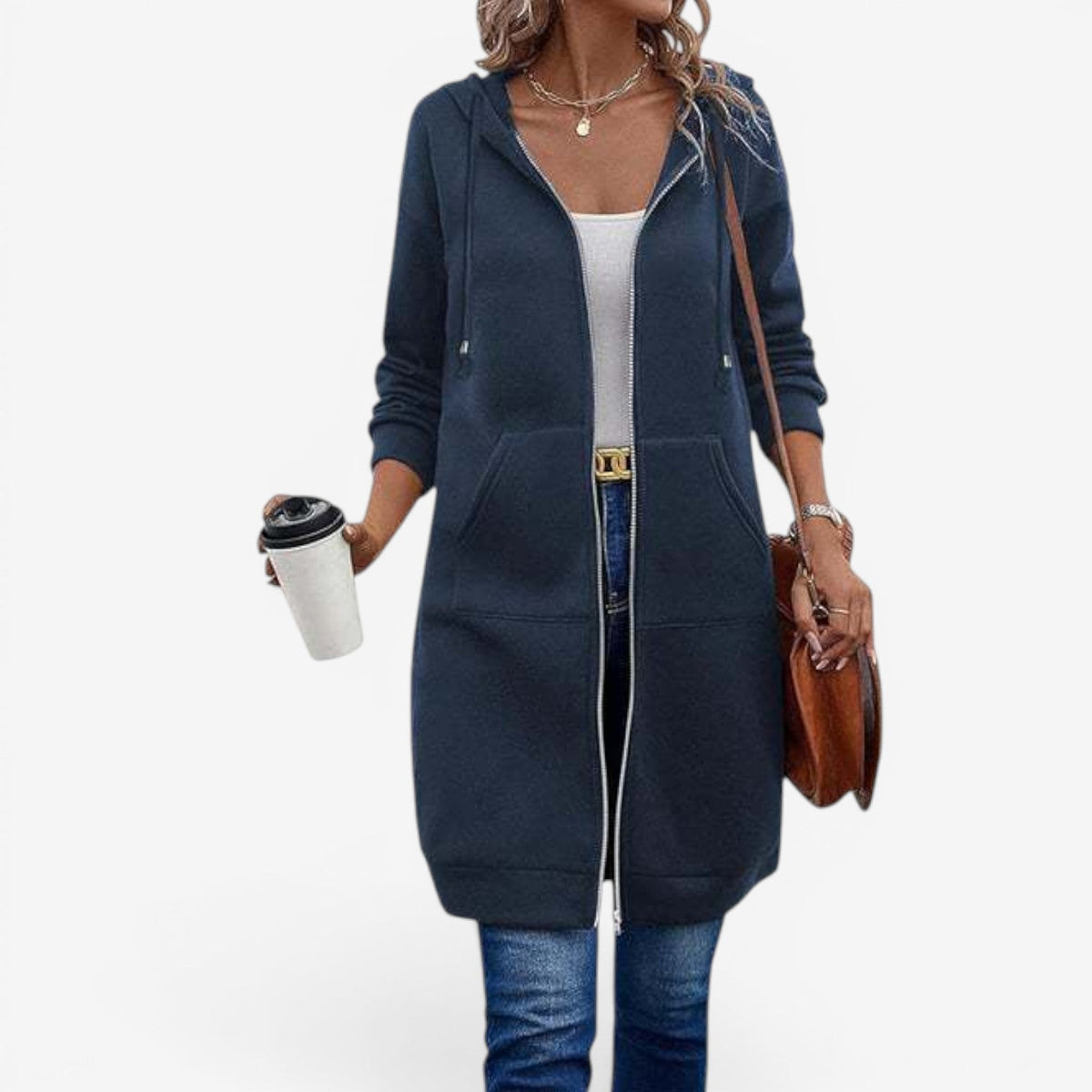 Cara™ Lang sweatshirtvest