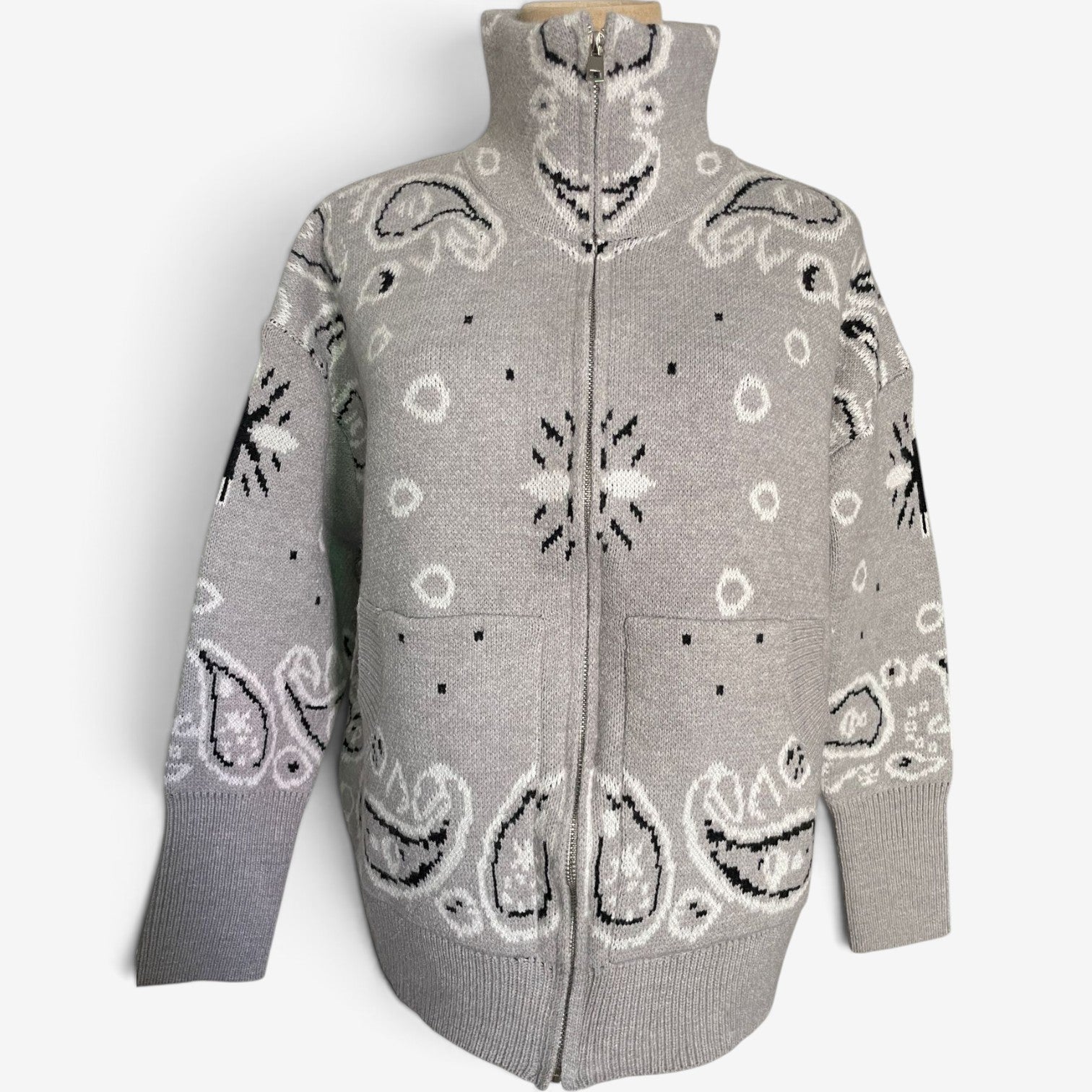 Nerissa™ Bandana strikket cardigan