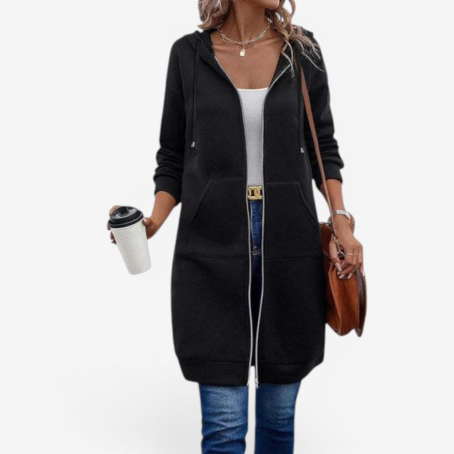 Cara™ Lang sweatshirtvest