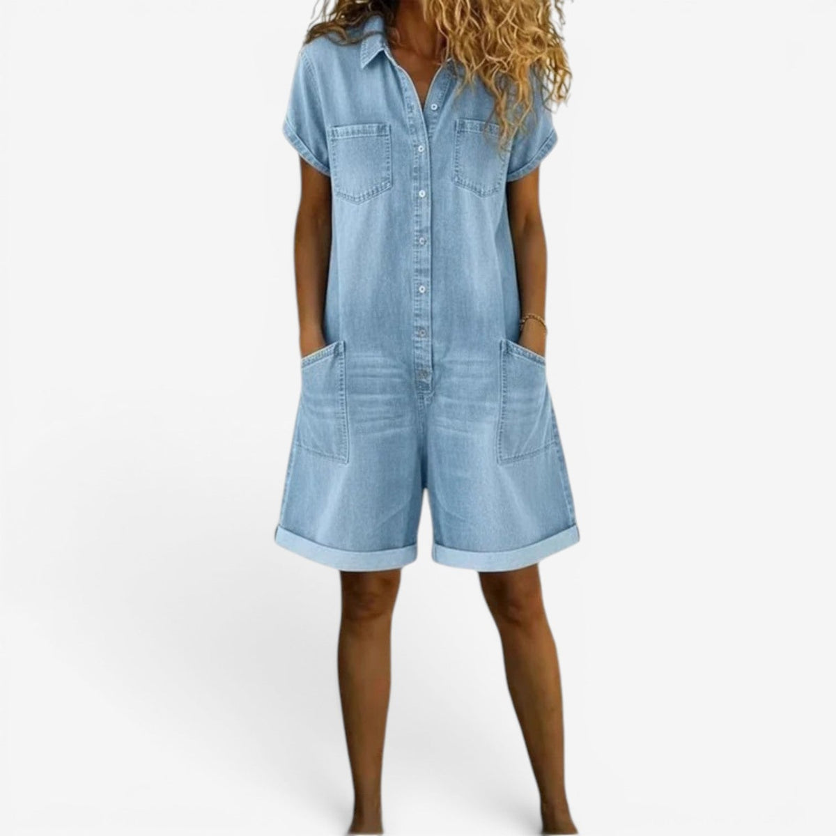 Isabella™ Kort cowboy-jumpsuit