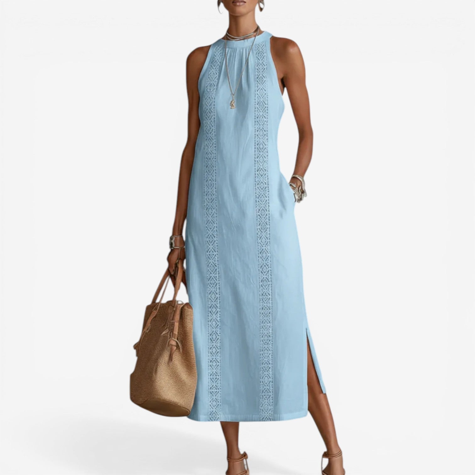 Astrid™ minimalistisk midikjole