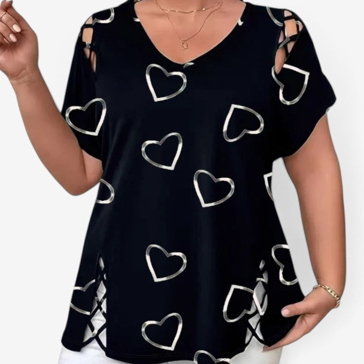Jollie™ Top med hjerteprint