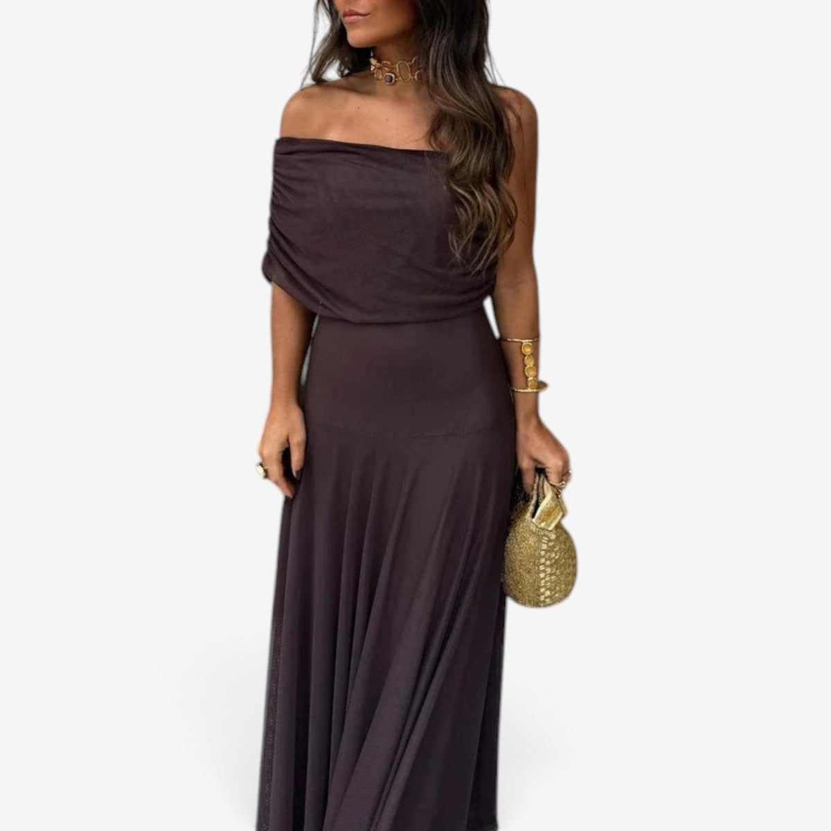 Karissa™ Draperet maxikjole