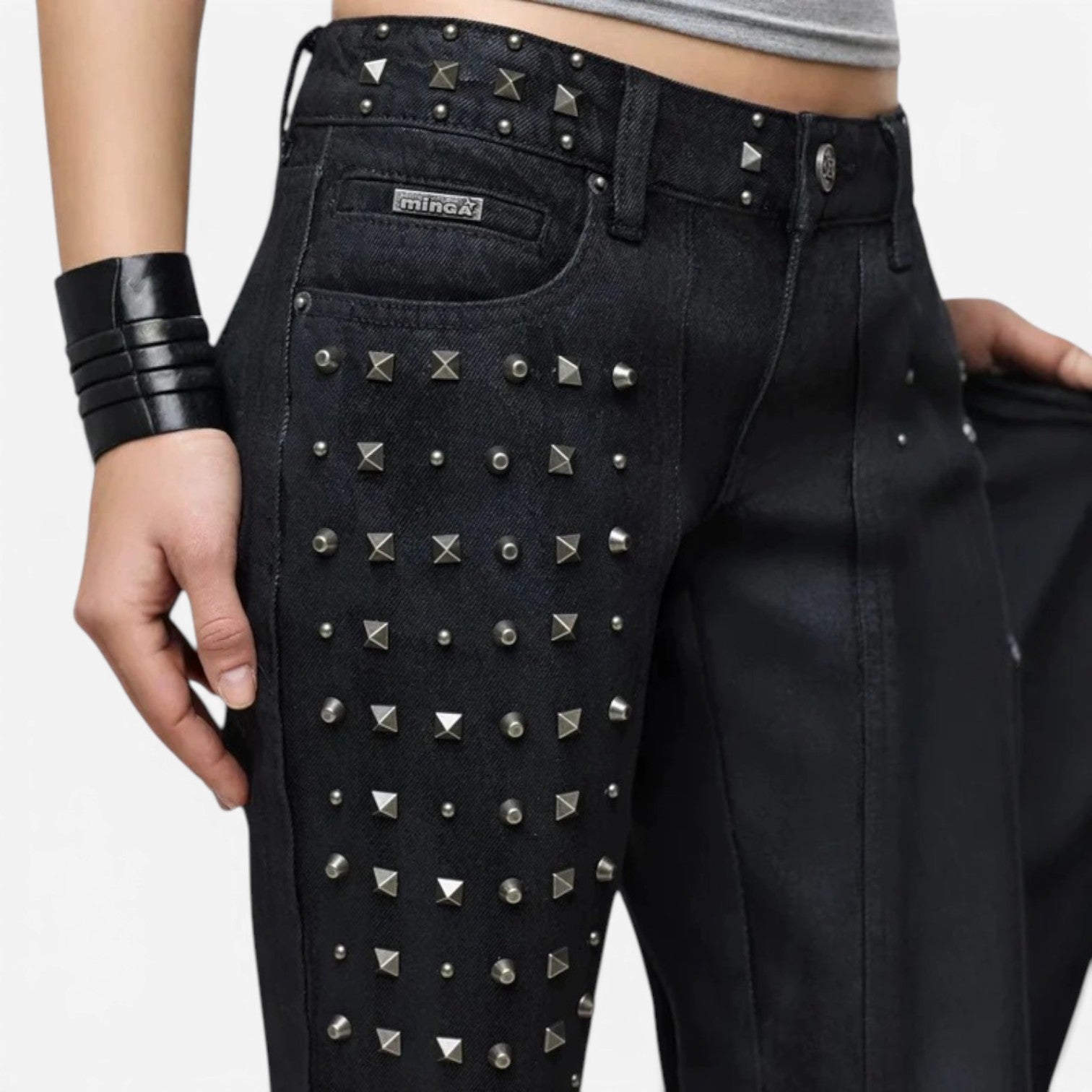 Lyla™ Nittede denim jeans