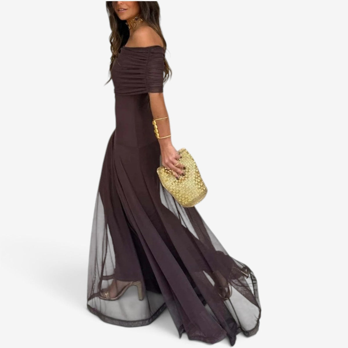 Karissa™ Draperet maxikjole