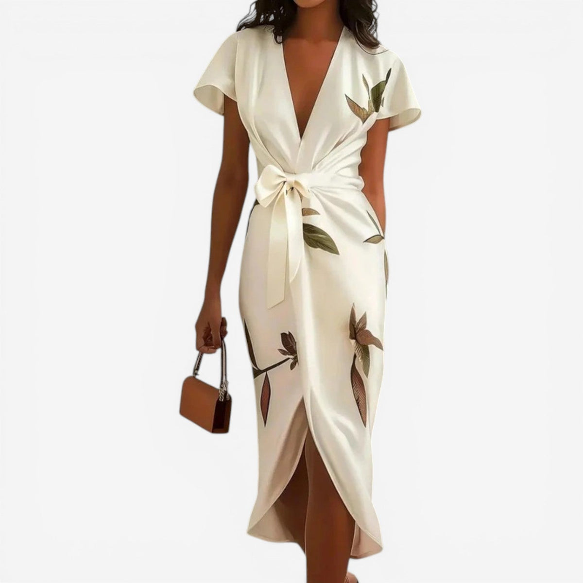 Heidi™ Midi Slå-om Kjole