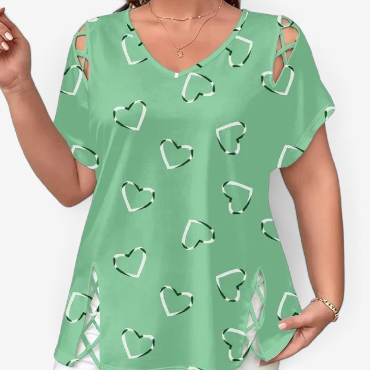 Jollie™ Top med hjerteprint