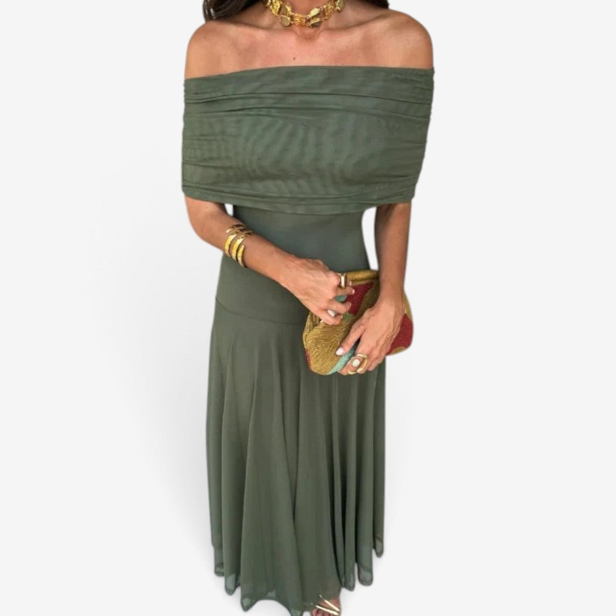 Karissa™ Draperet maxikjole