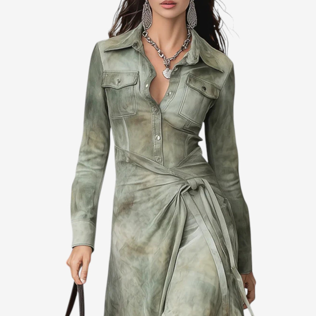 Sandie™ Maxi-kjole i westernstil