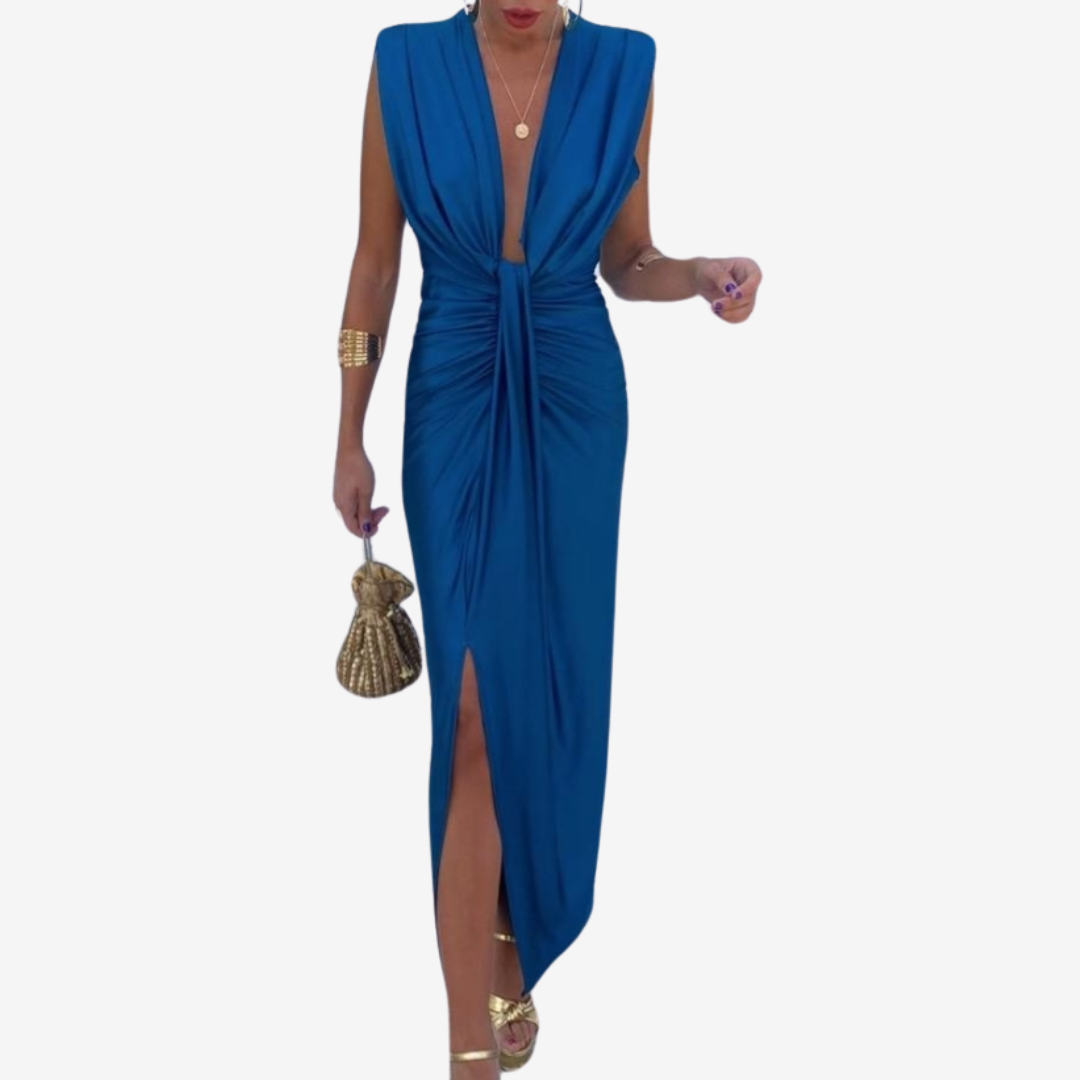 Astrid™ Draperet midikjole