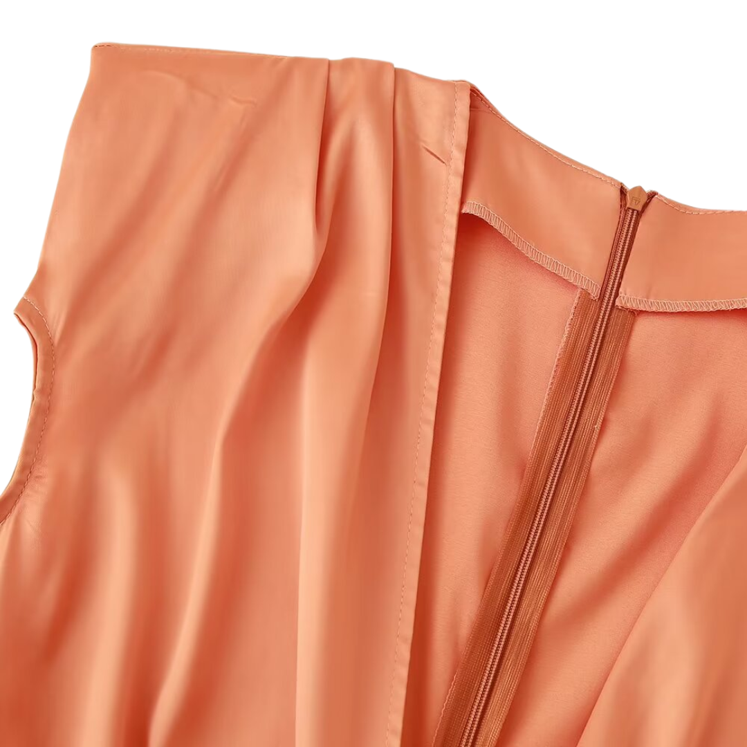 Astrid™ Draperet midikjole