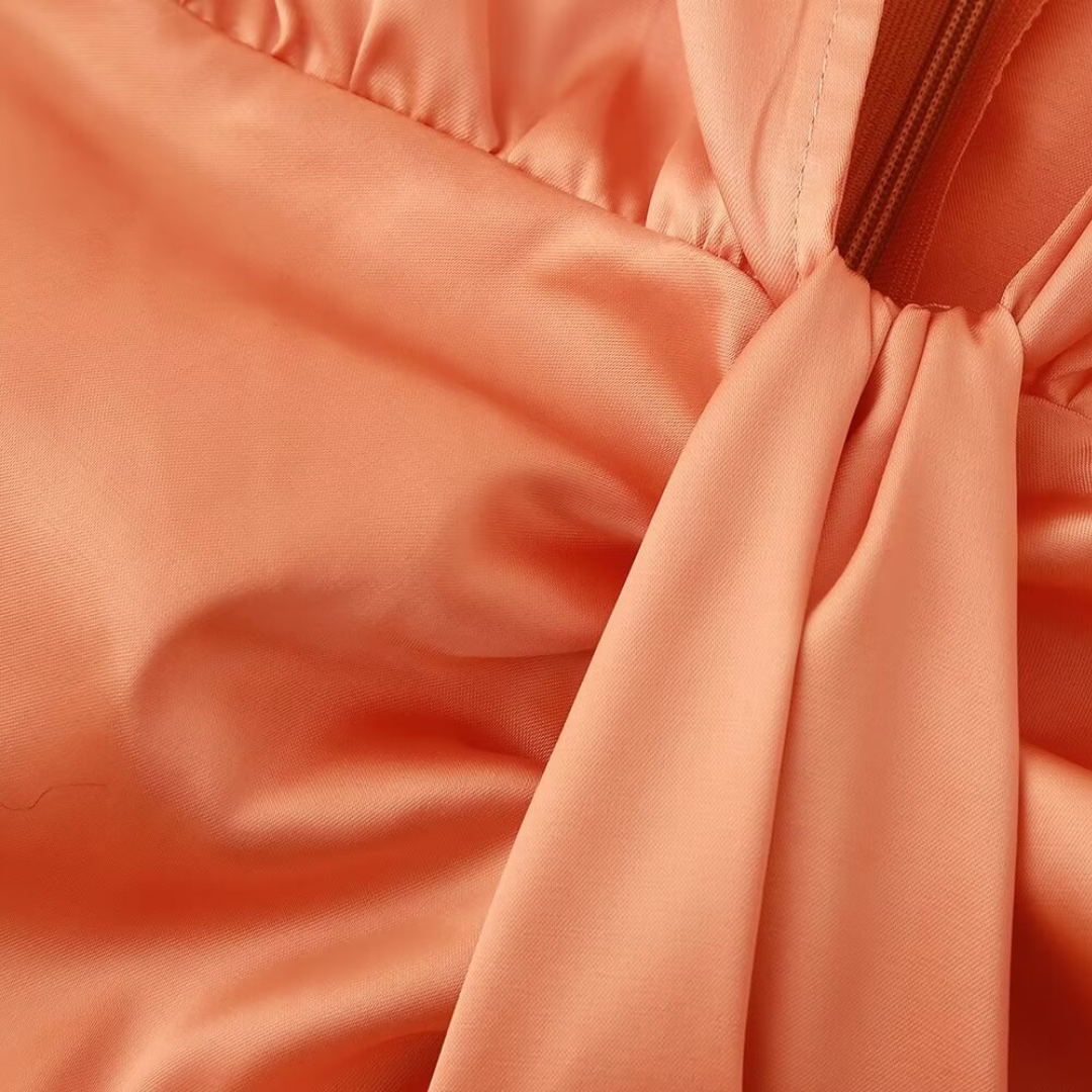 Astrid™ Draperet midikjole