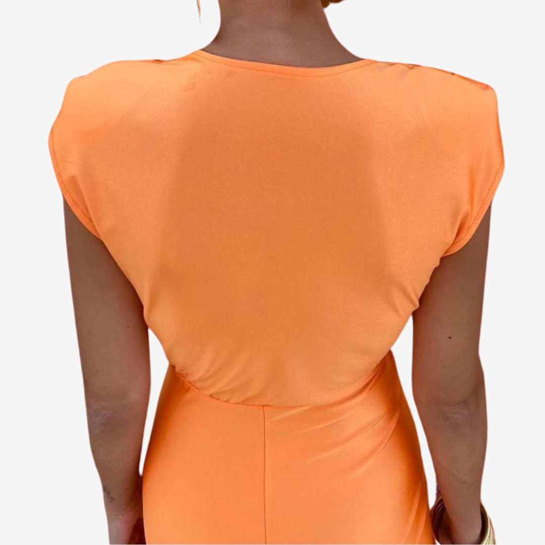 Astrid™ Draperet midikjole