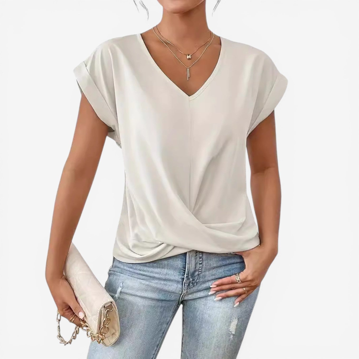 Astrid™ Plisseret bluse