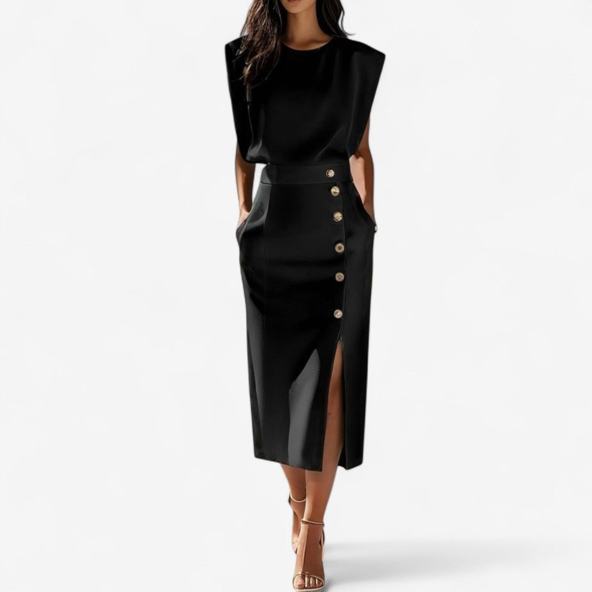 Stéphanie™ Elegant struktureret jumpsuit