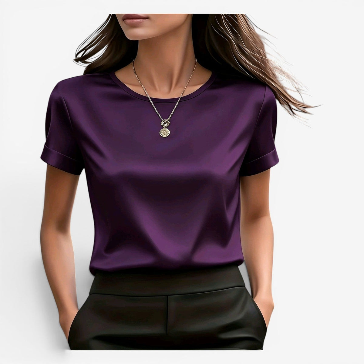 Adina™ Elegant satin-T-shirt