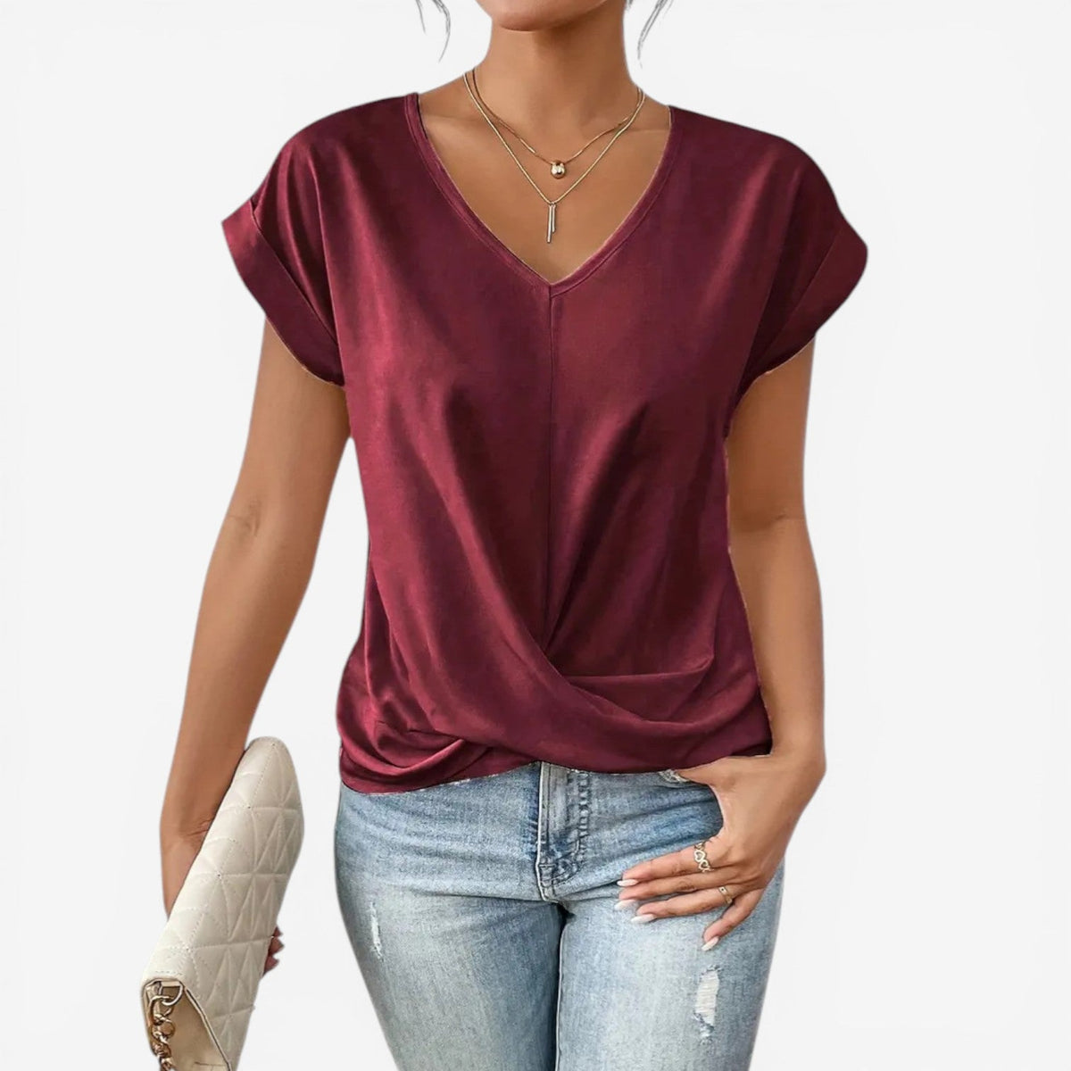Adria™ Plisseret bluse