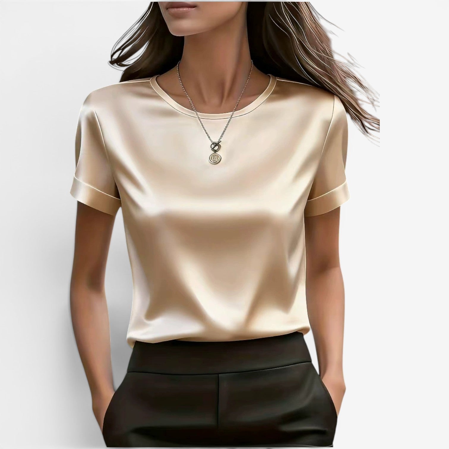 Adina™ Elegant satin-T-shirt