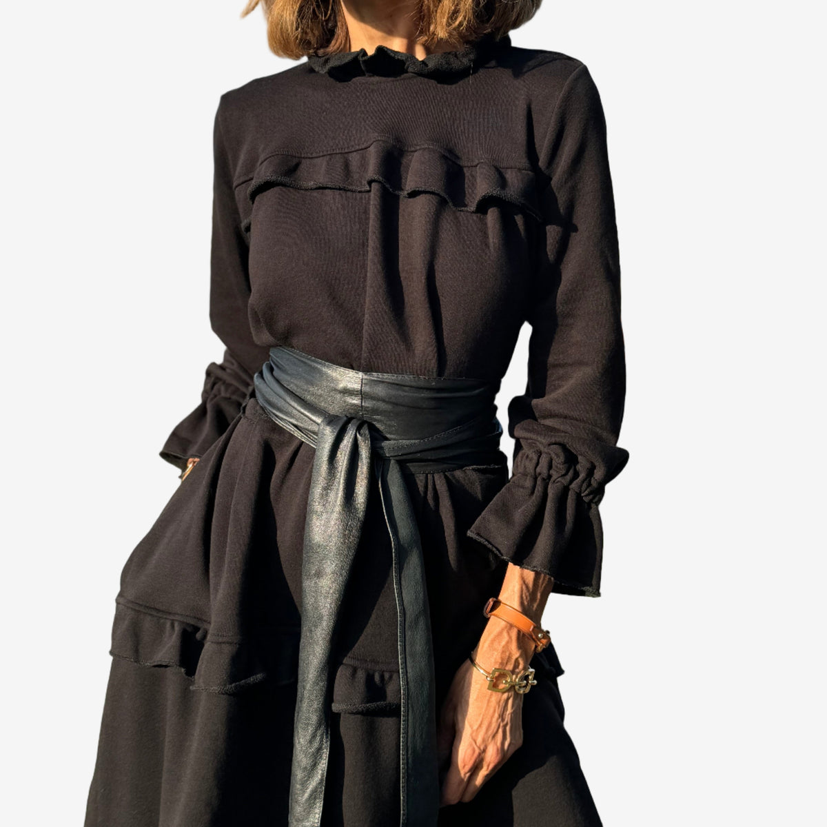 Lauren™ Midi-kjole med flæser