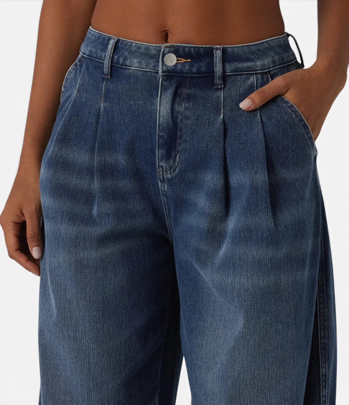 Hera™ Plisserede denim jeans