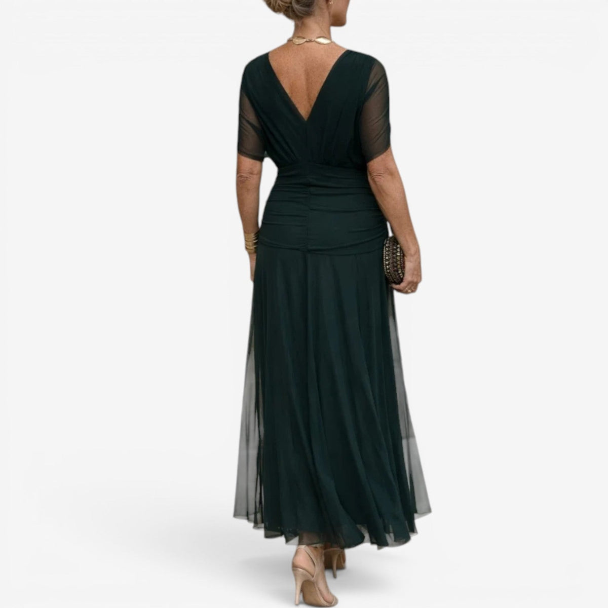 Karla™ Lang chiffonkjole
