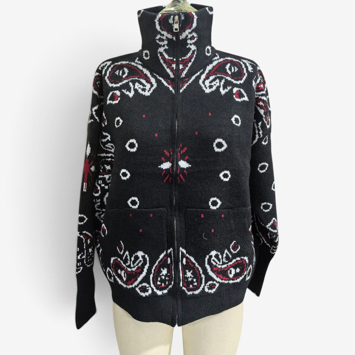 Nerissa™ Bandana strikket cardigan