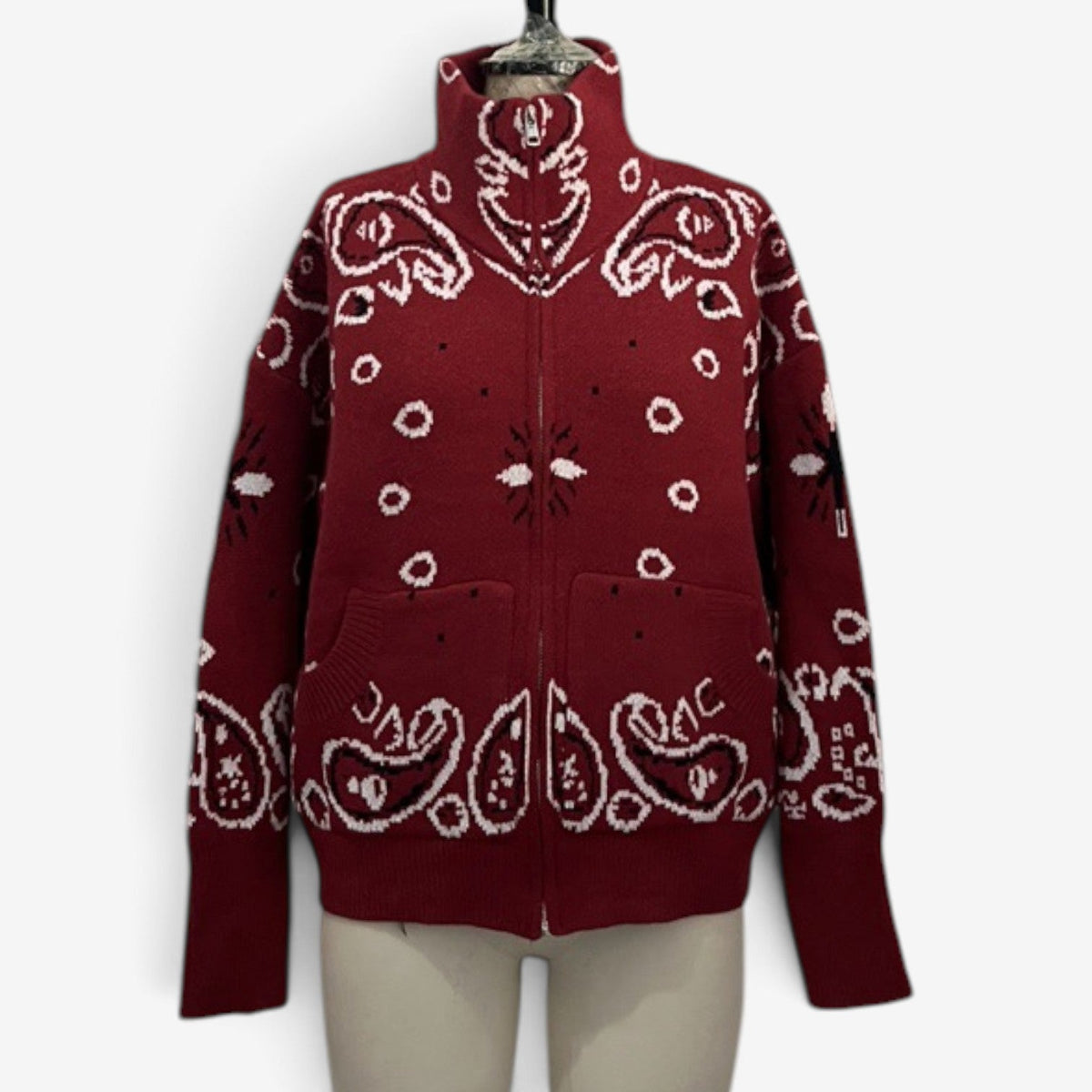 Nerissa™ Bandana strikket cardigan