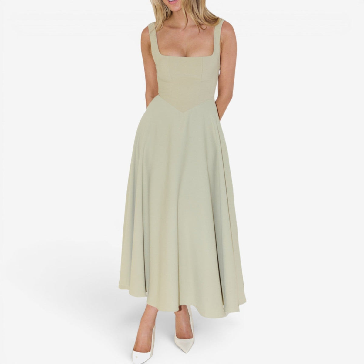 Louise™ Udsvingende midikjole