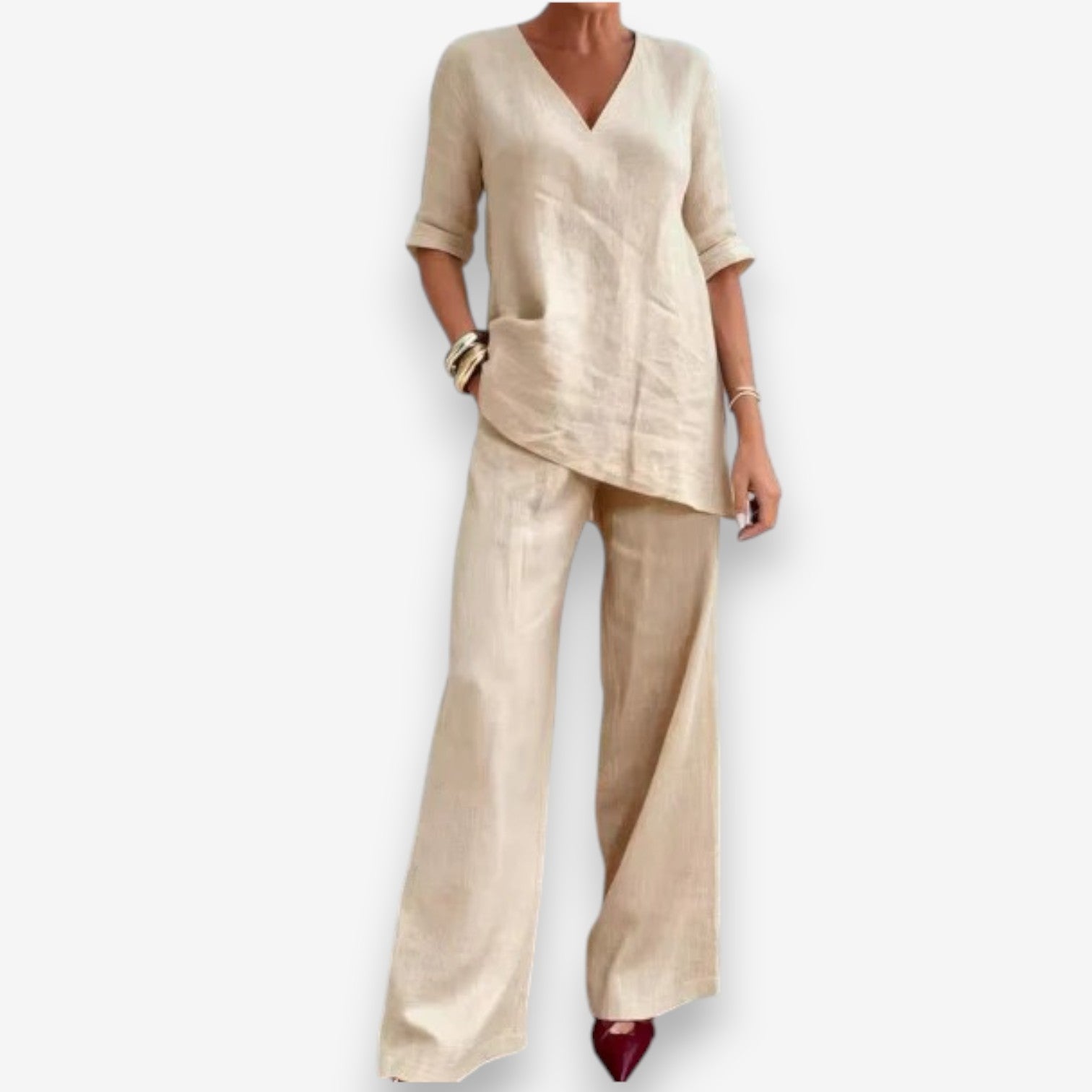 Alma™ Elegant flydende bluse