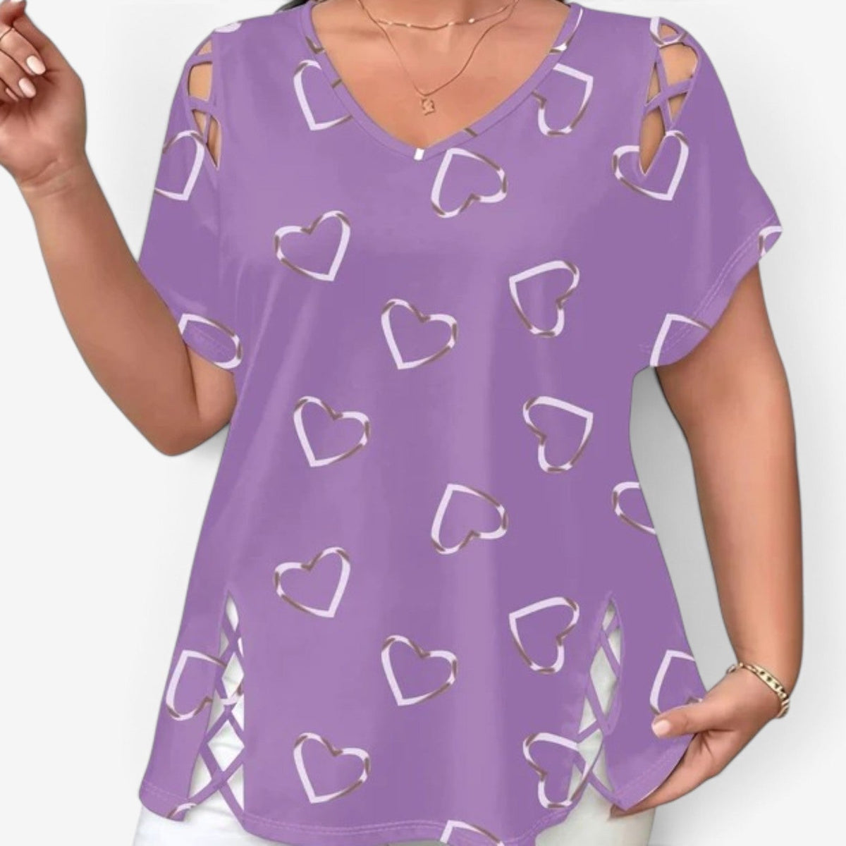 Jollie™ Top med hjerteprint