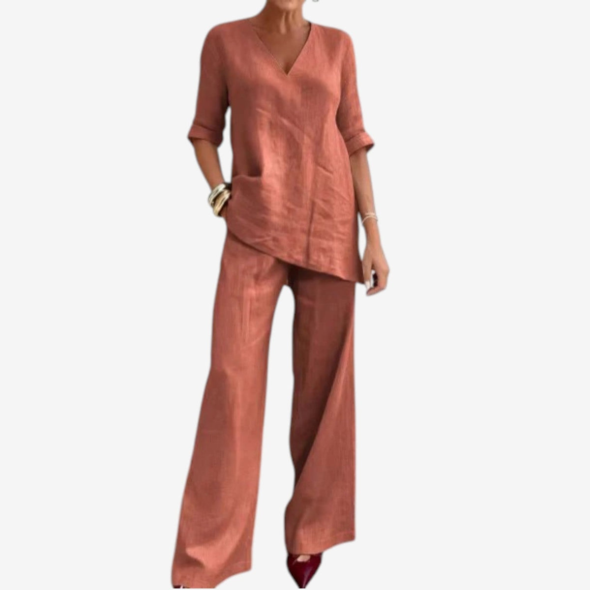 Alma™ Elegant flydende bluse