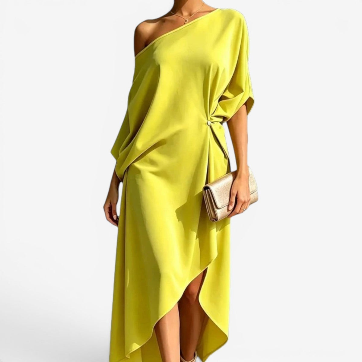 Candice™ Midi-kjole med én skulder