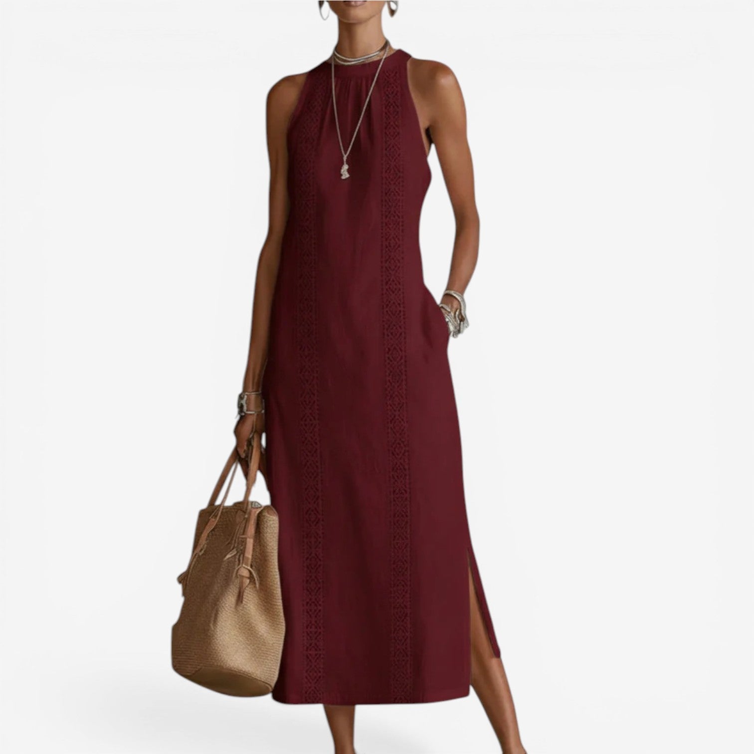 Astrid™ minimalistisk midikjole