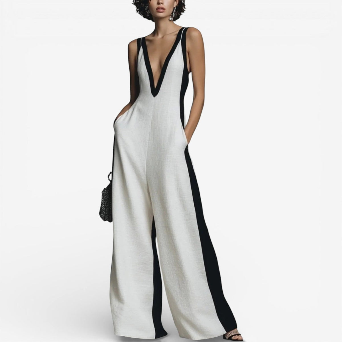 Mette™ Elegant tofarvet jumpsuit